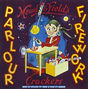 Christmas cracker box label