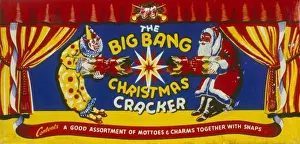 Christmas cracker box label