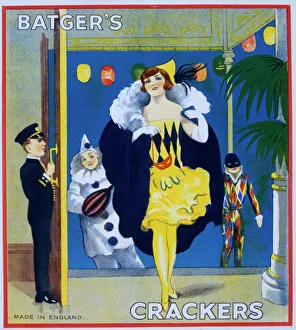 Christmas cracker box label