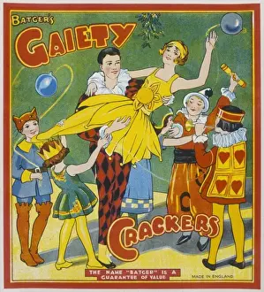 Christmas cracker box label