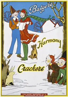 Christmas cracker box label