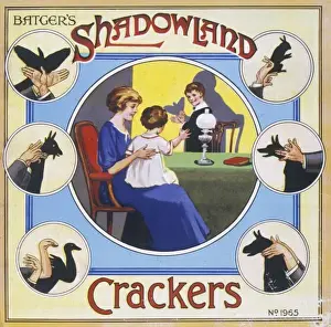 Christmas cracker box label