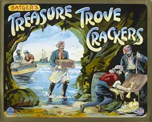 Christmas cracker box label