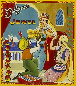 Christmas cracker box label