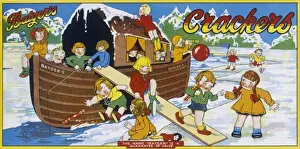 Christmas Cracker box label