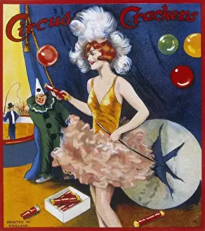 Christmas cracker box label