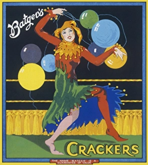 Christmas cracker box label