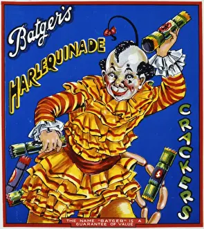 Christmas cracker box label