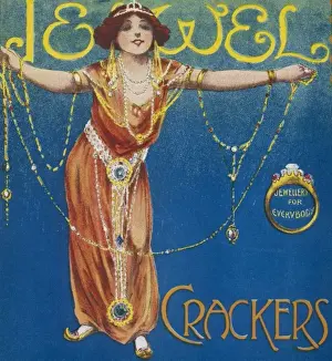 Christmas cracker box label