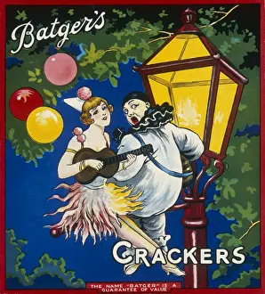 Christmas cracker box label