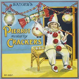 Christmas cracker box label