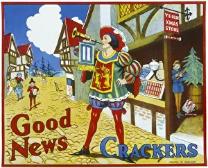 Christmas Cracker box label