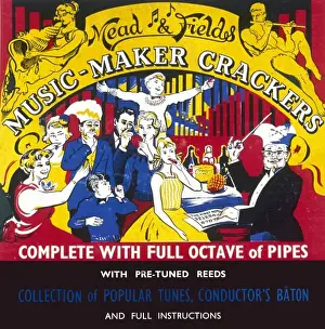 Christmas Cracker box label