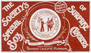 Christmas Cracker box label