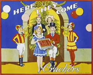 Christmas Cracker box label