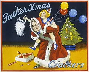 Christmas Cracker box label