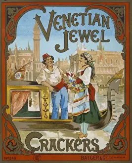 Christmas Cracker box label