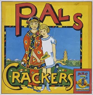 Christmas crackers box label