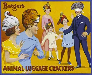 Christmas crackers box label