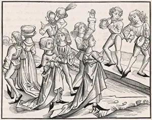 1493 Prints: Christmas Dancers