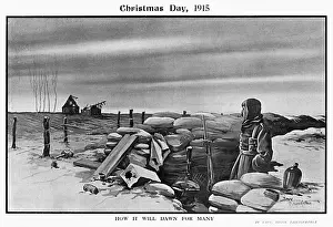 Christmas Day, 1915 by Bairnsfather