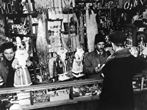 Tinsel Prints: Christmas - Decorations being sold in Moscow