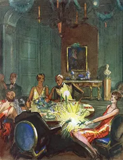 Sophisticated Prints: Around the Christmas Dinner Table, by Hookway Cowles