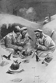 Periscope Collection: Christmas Dinner in the trenches by Charles Crombie