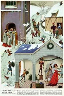Carol Collection: Christmas Eve - about 1460 by Pauline Baynes