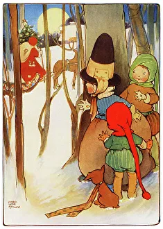 Sleigh Prints: Christmas Eve, by Mabel Lucie Attwell
