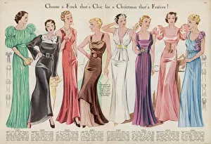 Frocks Collection: Christmas Frocks 1935