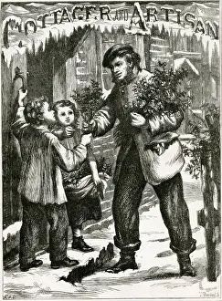 Christmas holly seller 1867