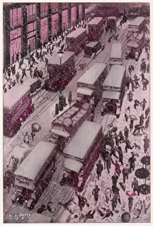 Omnibuses Prints: Christmas in London