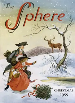 Baynes Prints: Christmas Morning - Bringing Home Christmas Dinner