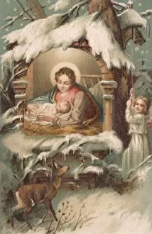 Manger Gallery: Christmas nativity scene