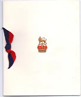 Christmas and New Year card, British War Office