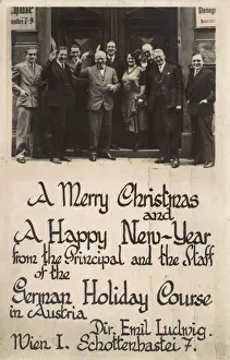 Christmas and New Year card, German Holiday Course