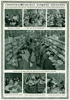 Images Dated 14th December 2016: Christmas parcels for the trenches 1916
