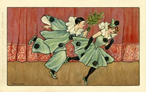 Images Dated 10th January 2012: Christmas Pierrot & Pierette by Florence Hardy