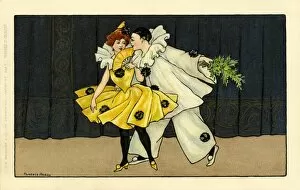 Images Dated 10th January 2012: Christmas Pierrot & Pierette by Florence Hardy