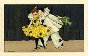 Images Dated 10th January 2012: Christmas Pierrot & Pierette by Florence Hardy