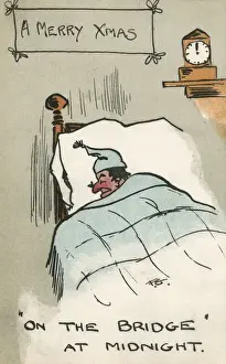 Sozzled Prints: Christmas postcard - Asleep at Midnight