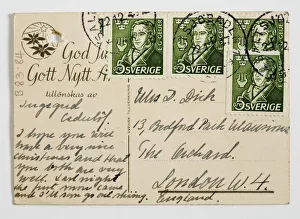 Geffrye Museum Gallery: Christmas postcard, reverse