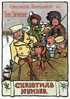 Transporting Gallery: Christmas scene by Cecil Aldin