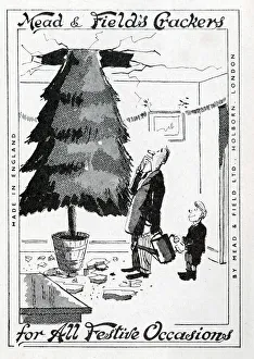 Cracker Prints: Christmas Tree grown through ceiling