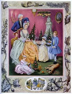Baynes Gallery: Christmas tree in history by Pauline Baynes