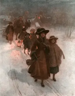 Carols Prints: The Christmas Waits, 1911