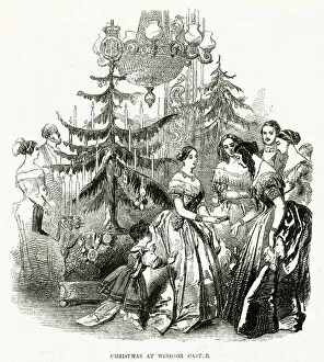 Images Dated 21st June 2019: Christmas at Windsor Castle 1846
