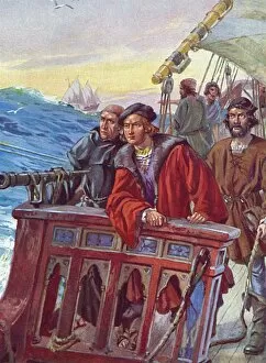 Christopher Columbus nears the New World