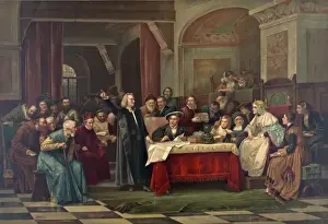 Christopher Columbus at the royal court of Spain